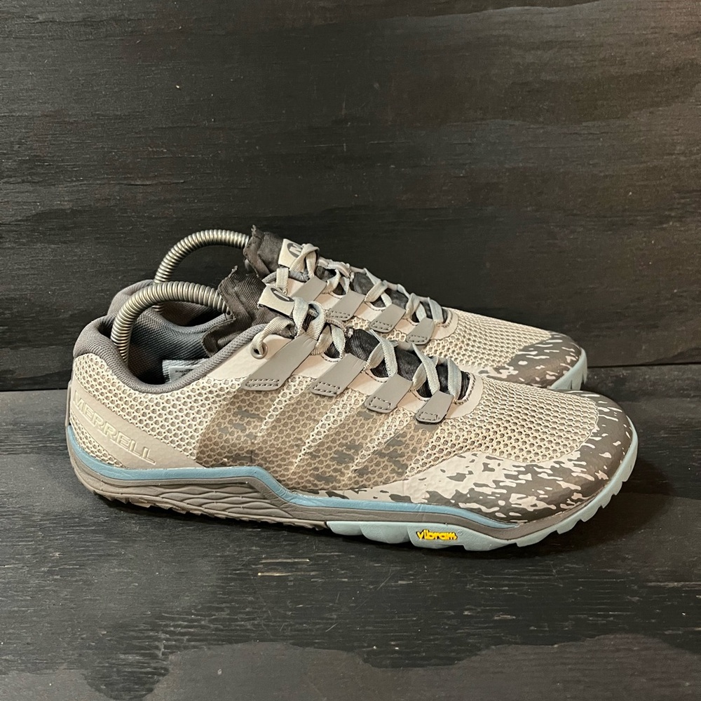 Merrell Trail Glove 5 Women’s Size 10 Gray Running Shoes Vibram Sneakers J52848